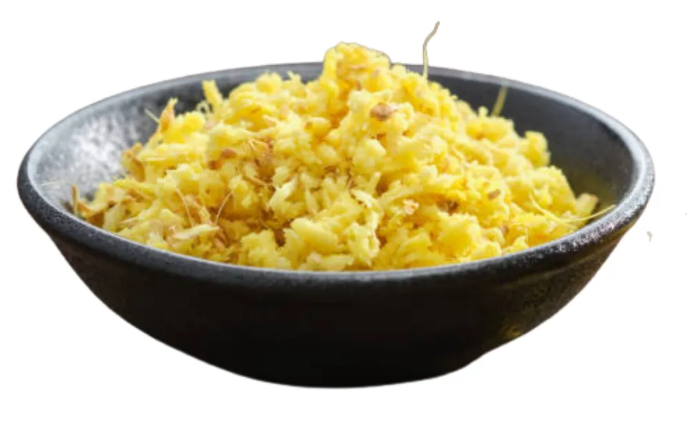 Grated ginger